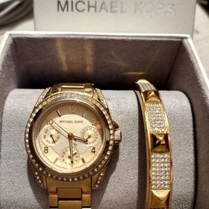 Michael Kors watch and bracelet